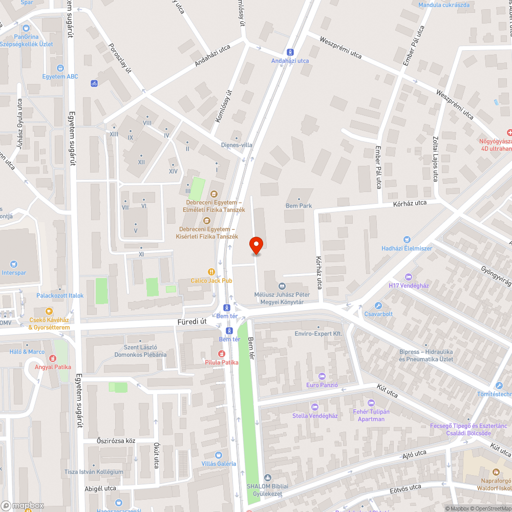 Hibás lámpafej bejelentés helye