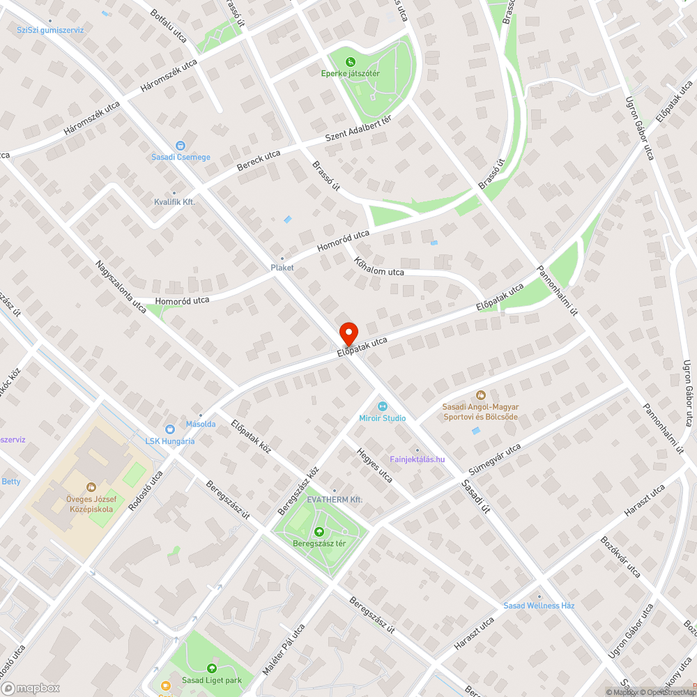 Kidőlt tábla bejelentés helye