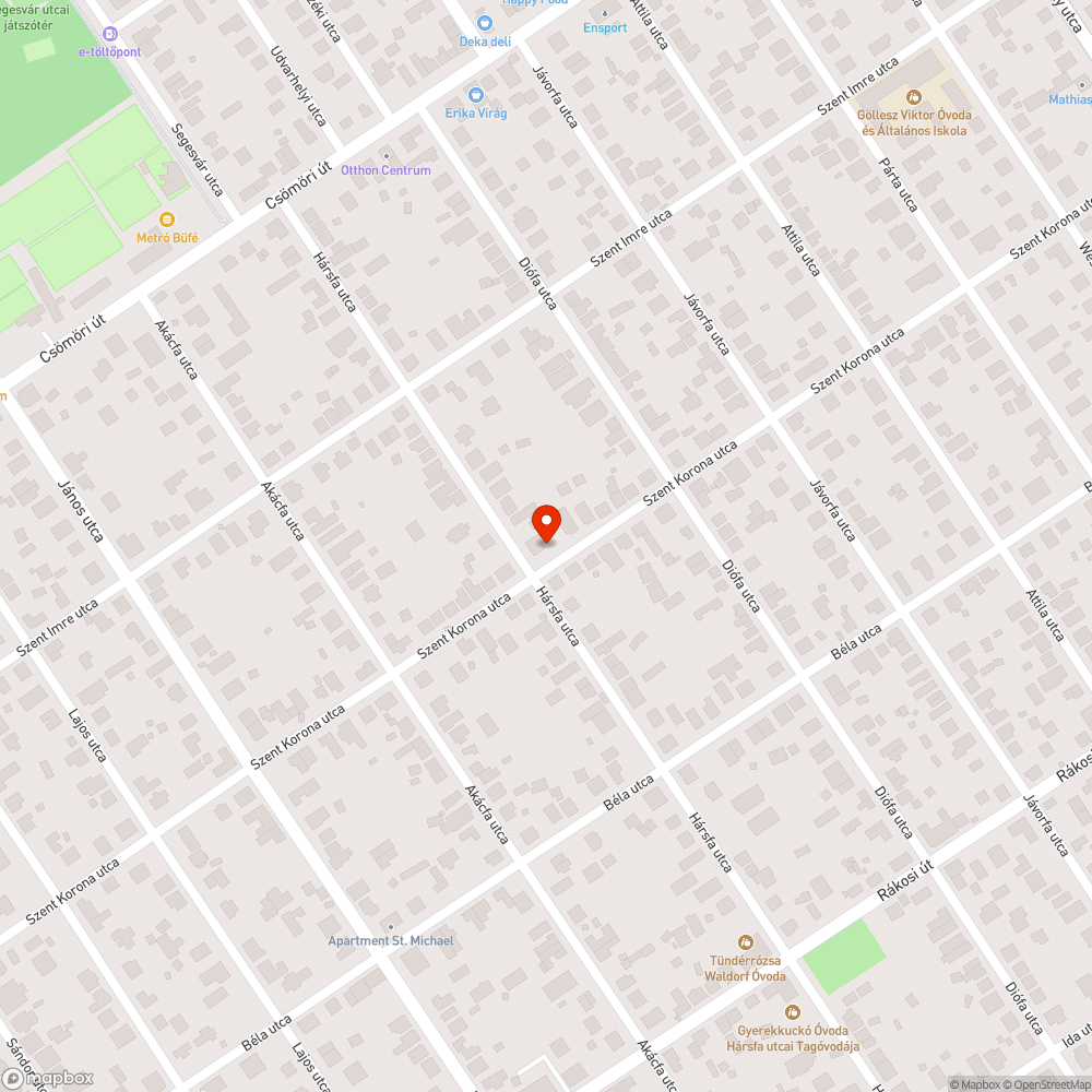 Beszakadt úttest bejelentés helye