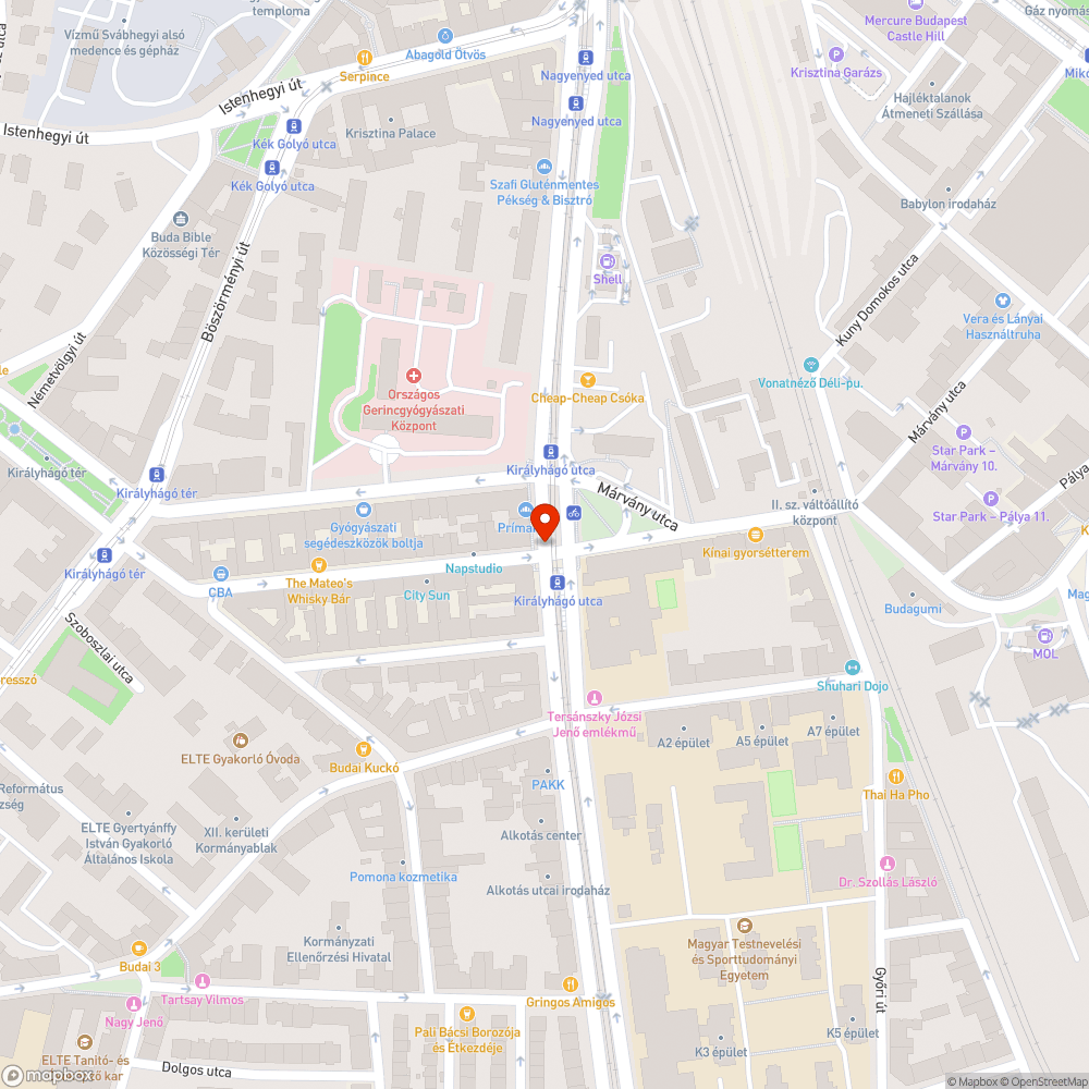 Meghajlott lámpa bejelentés helye