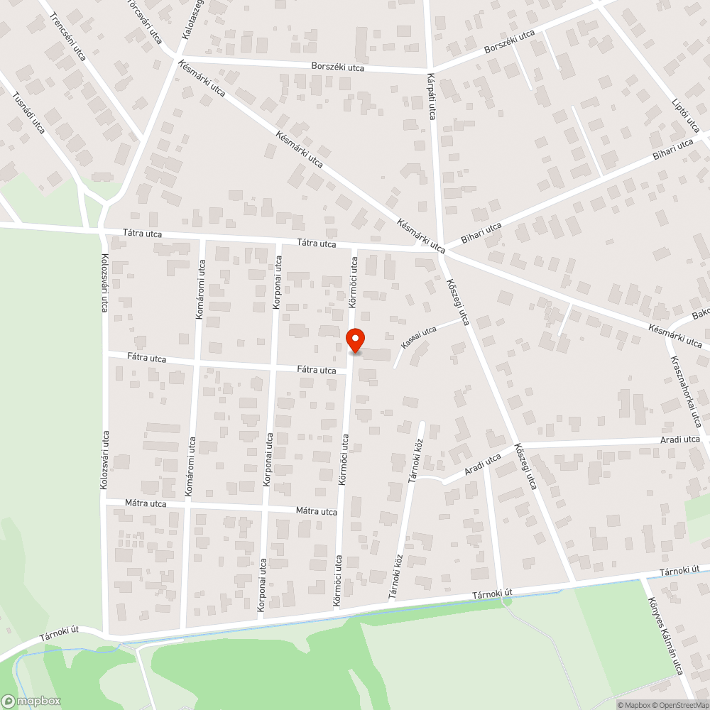 Közterületen lévő fa visszametszése bejelentés helye