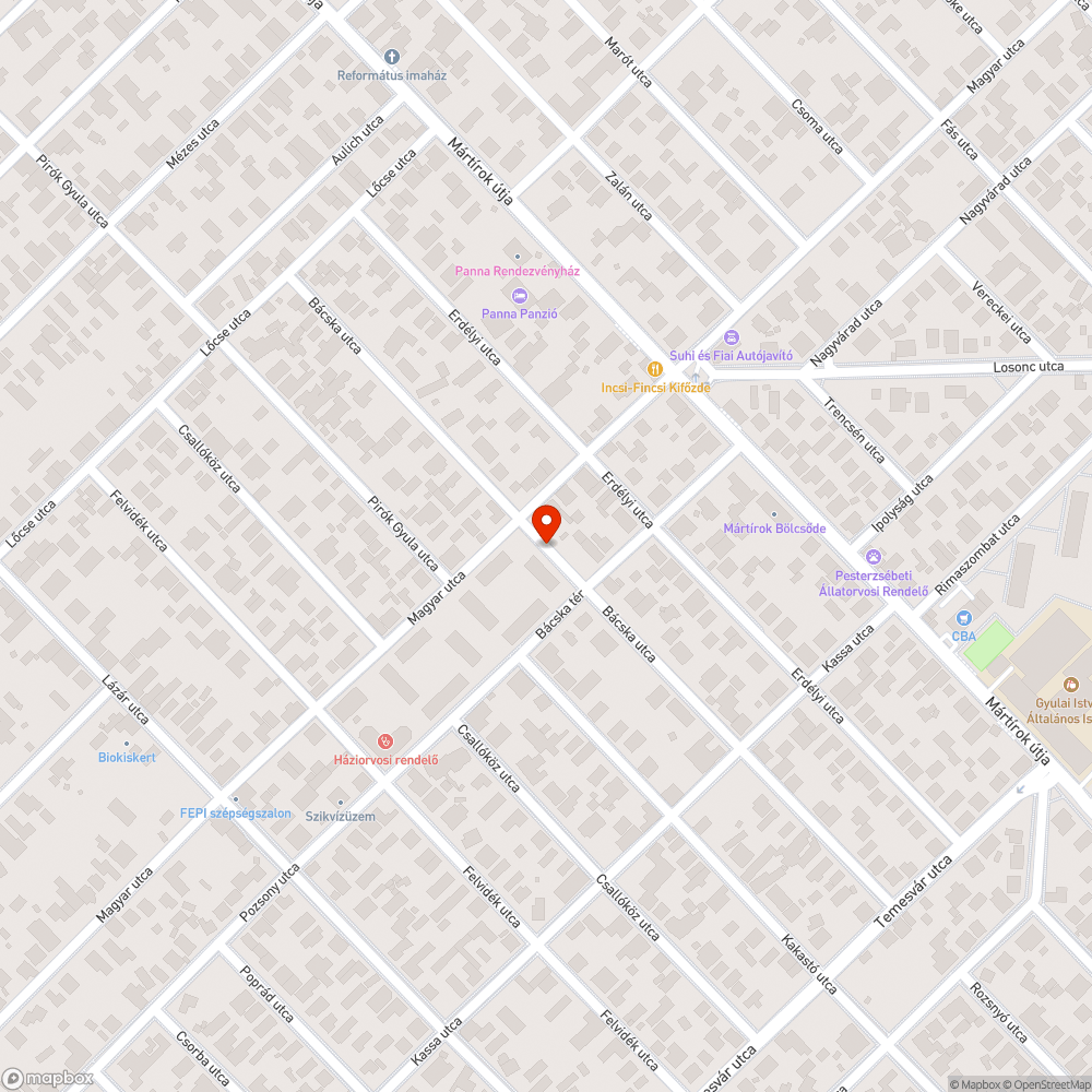 Szemét bejelentés helye