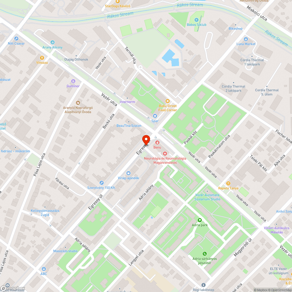 Megrongált telefonfülke bejelentés helye