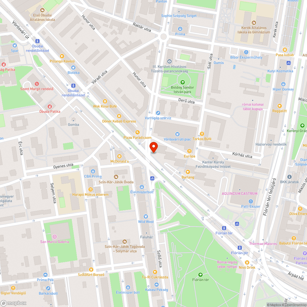 Építési törmelék a zöldterületen bejelentés helye