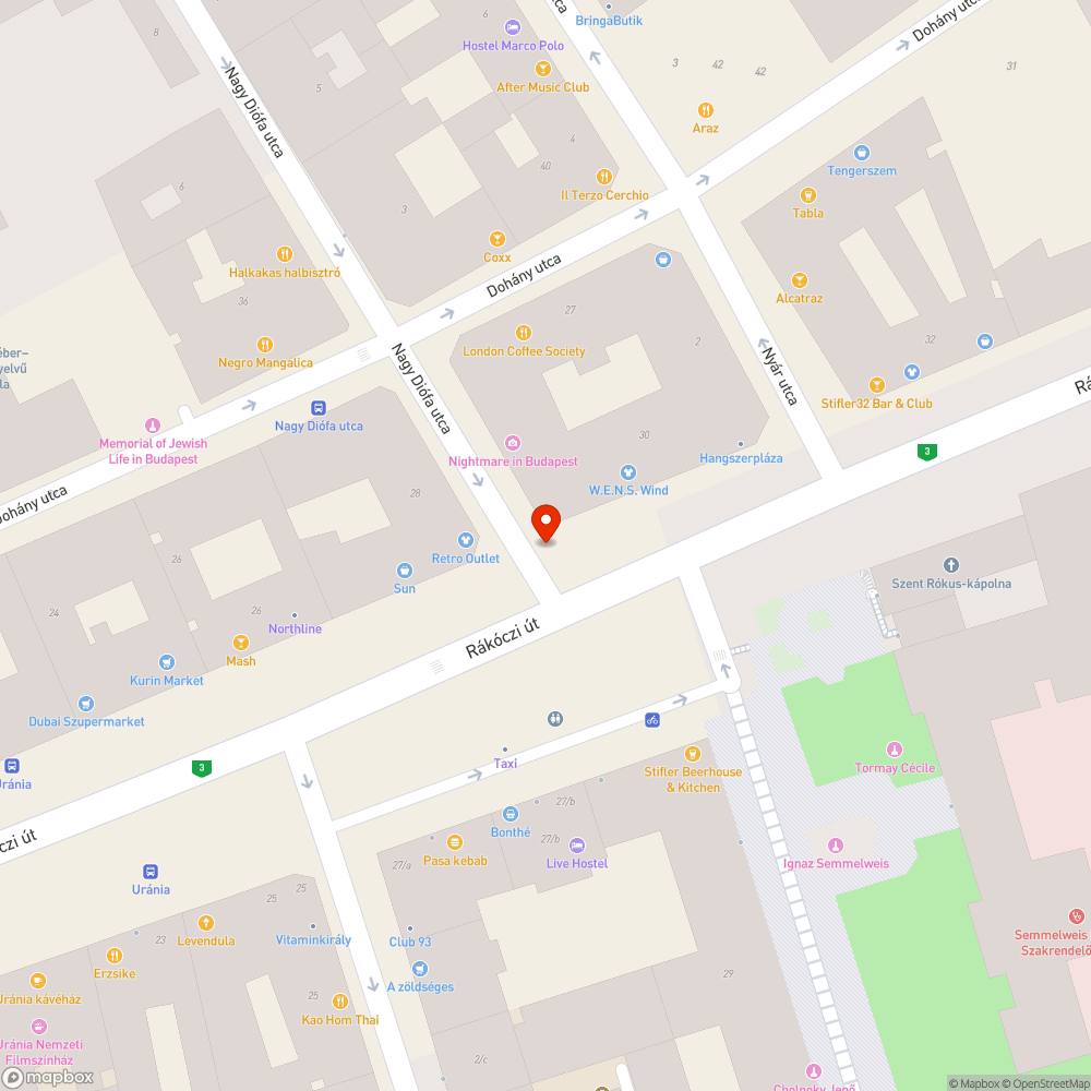 Rongált szemetes bejelentés helye