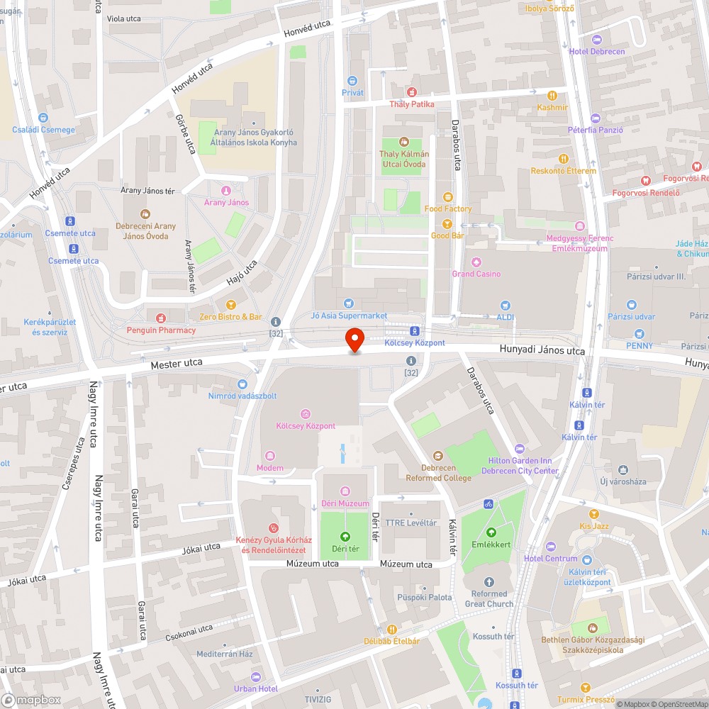 Hibás lámpafej bejelentés helye