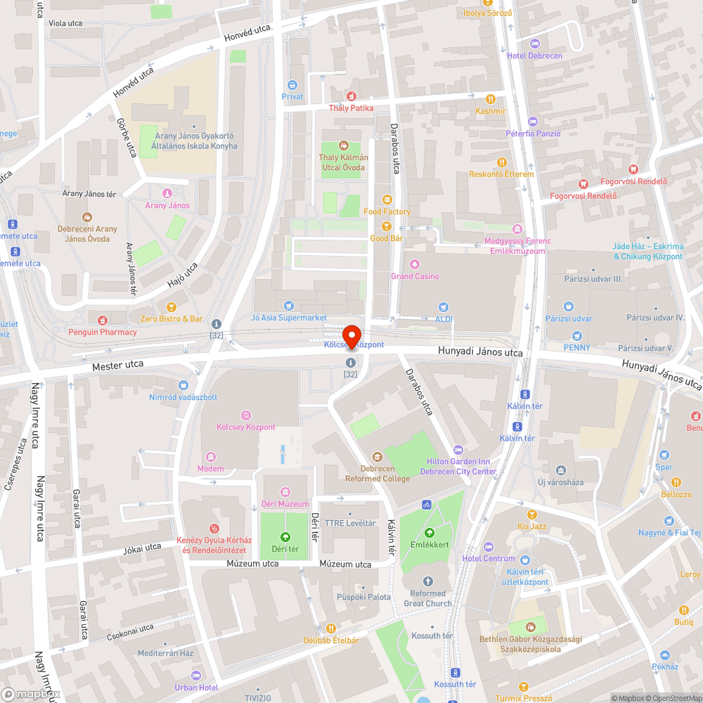 Hibás lámpafej bejelentés helye