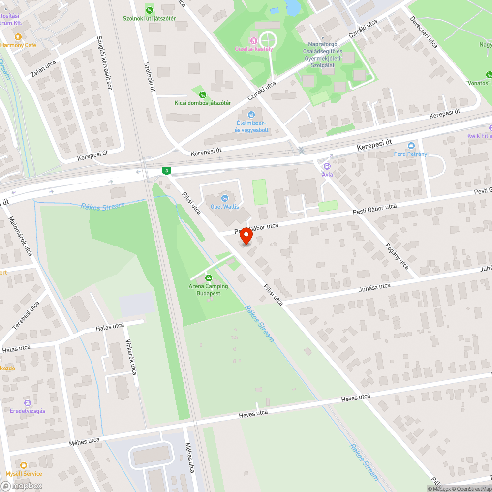 Kidőlt oszlop bejelentés helye