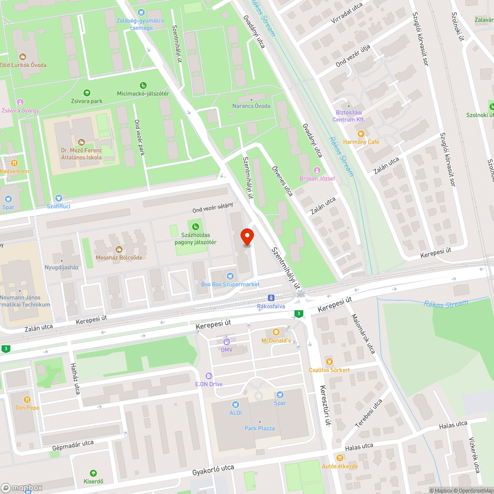 Szemét bejelentés helye