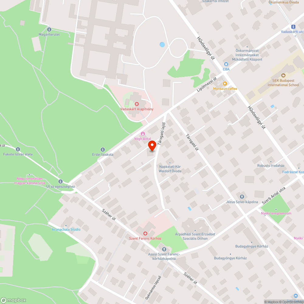 Kátyú bejelentés helye