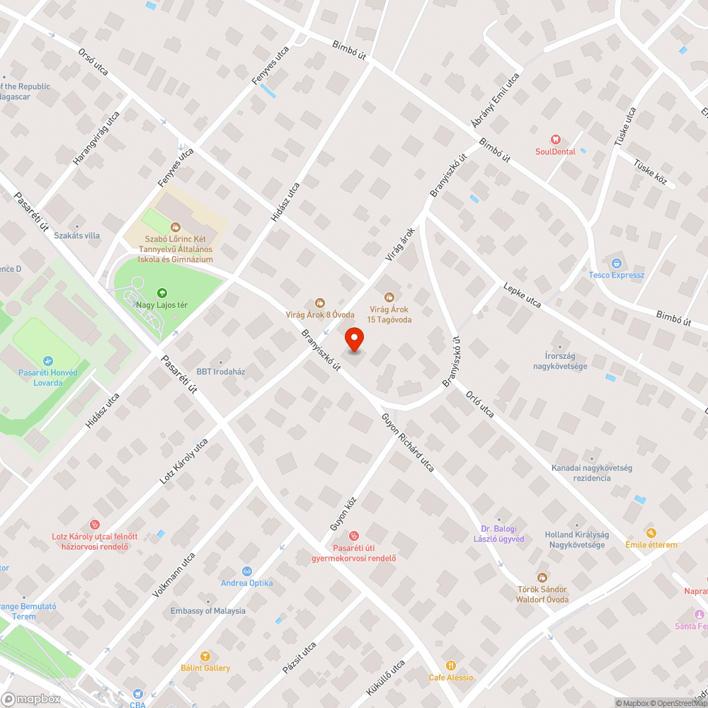 Közterületen elszáradt fa bejelentés helye