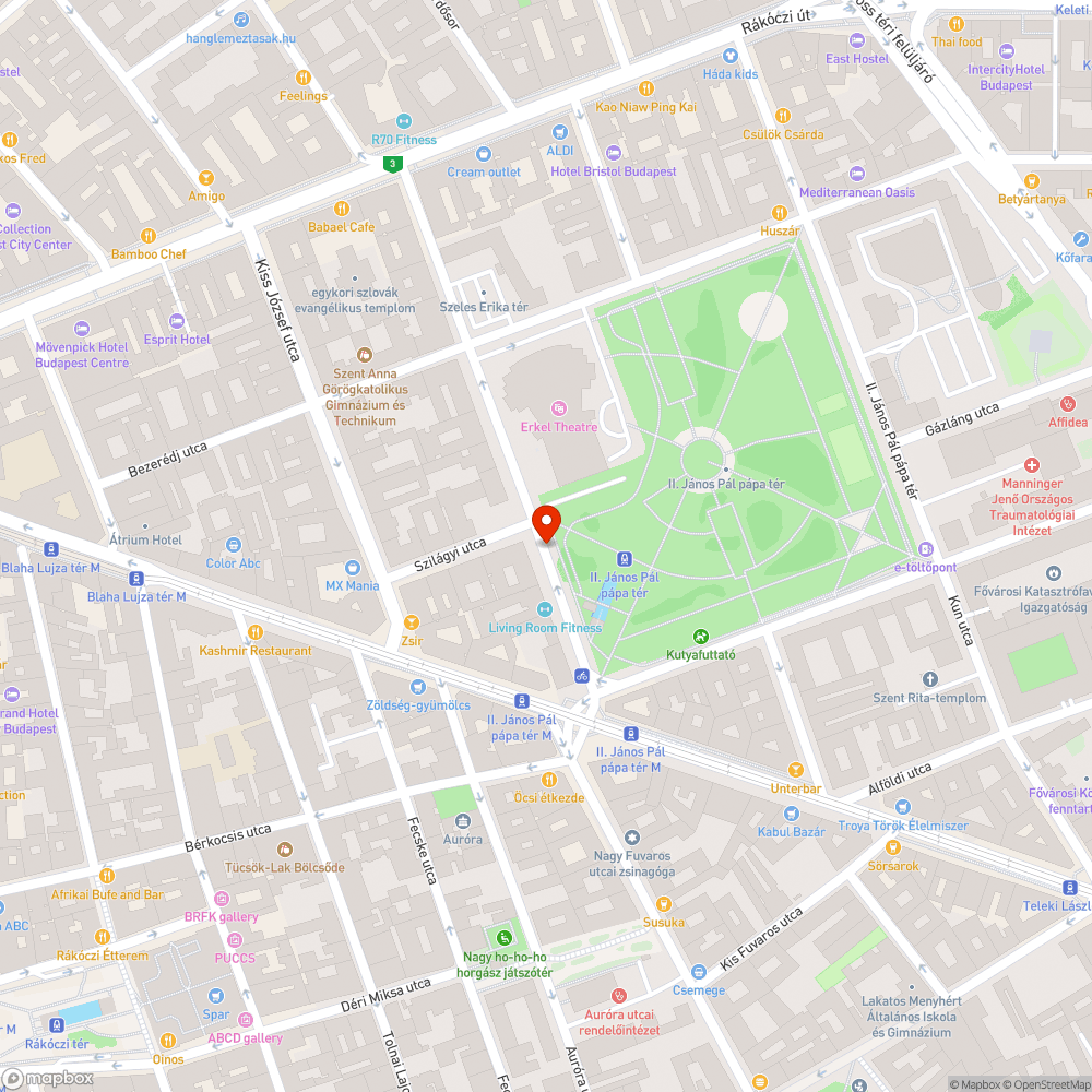 Kerékpársáv kialakítása a Luther utcában bejelentés helye