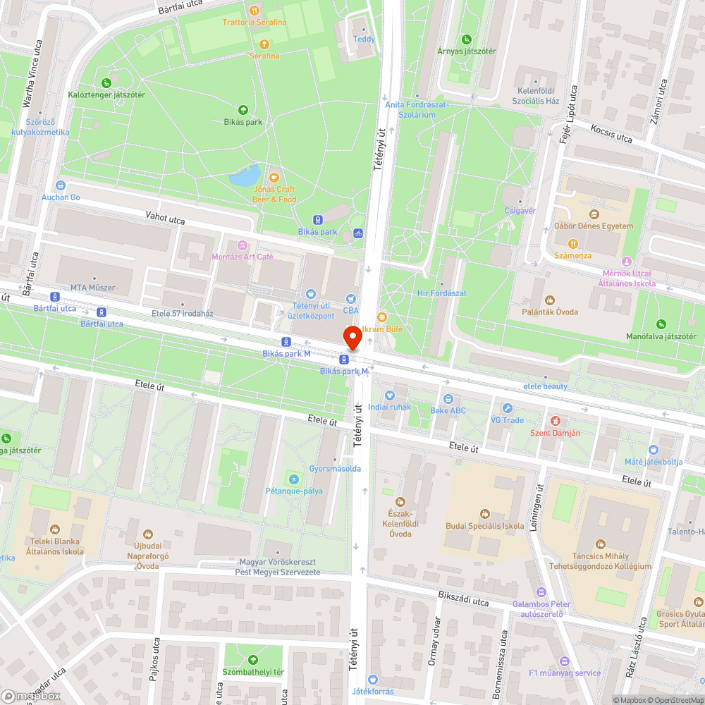 Törmelék az úttesten bejelentés helye