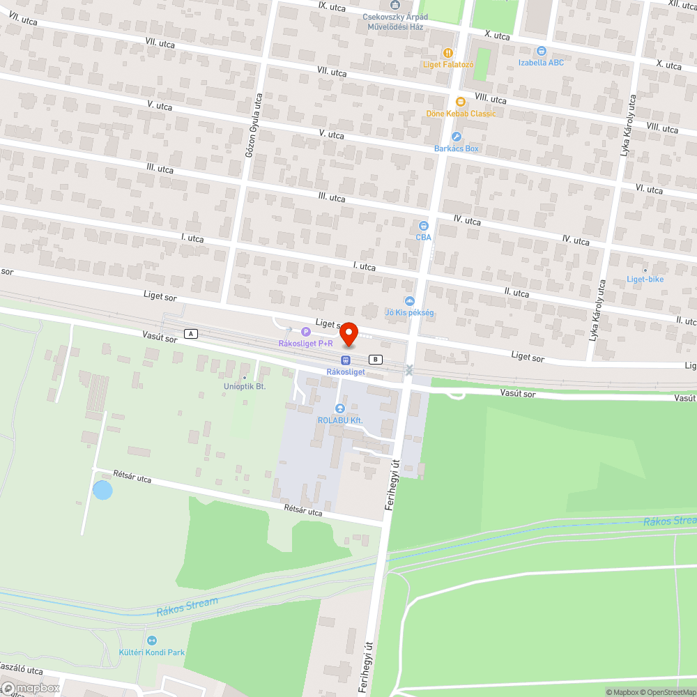 Kerékpártároló hiánya Rákosliget vasútállomáson bejelentés helye