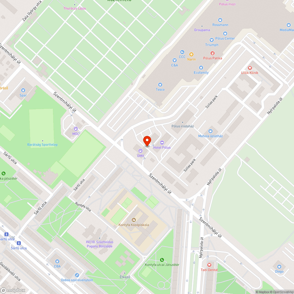 Hiányzó aszfalt a megsüllyedt víznyelő körül bejelentés helye