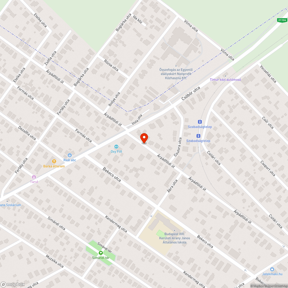 Eldugult esővíz-elvezető bejelentés helye