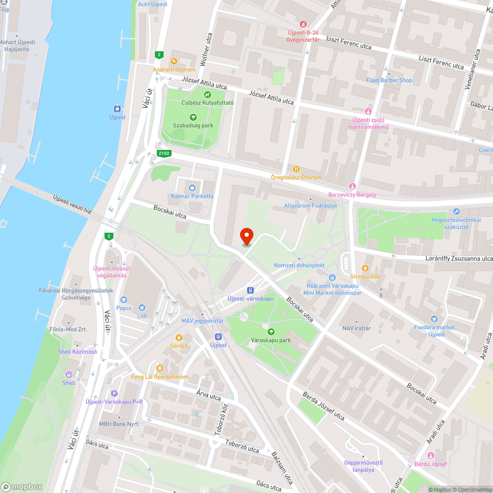 Elhagyott autó bejelentés helye