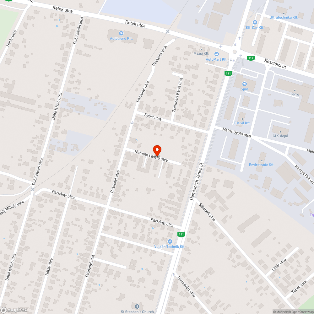 Szemét bejelentés helye