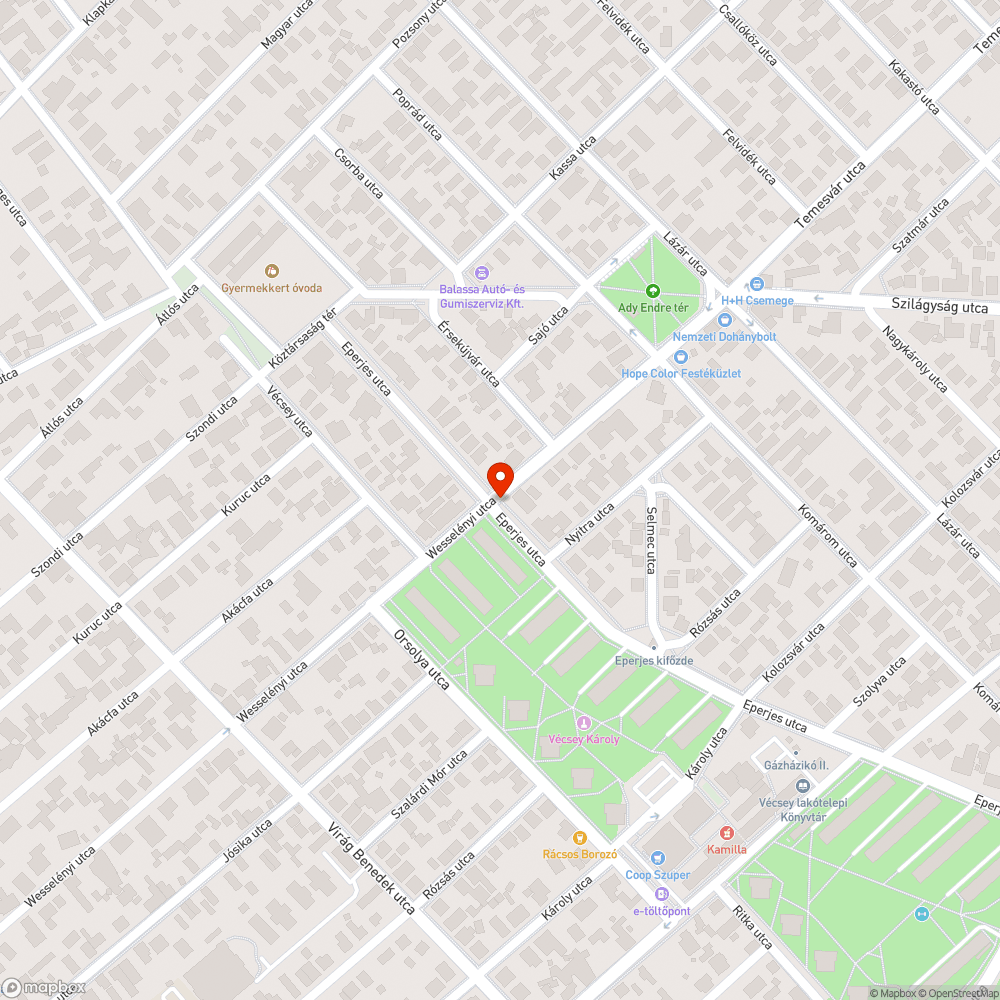 Beesett csatornarács bejelentés helye