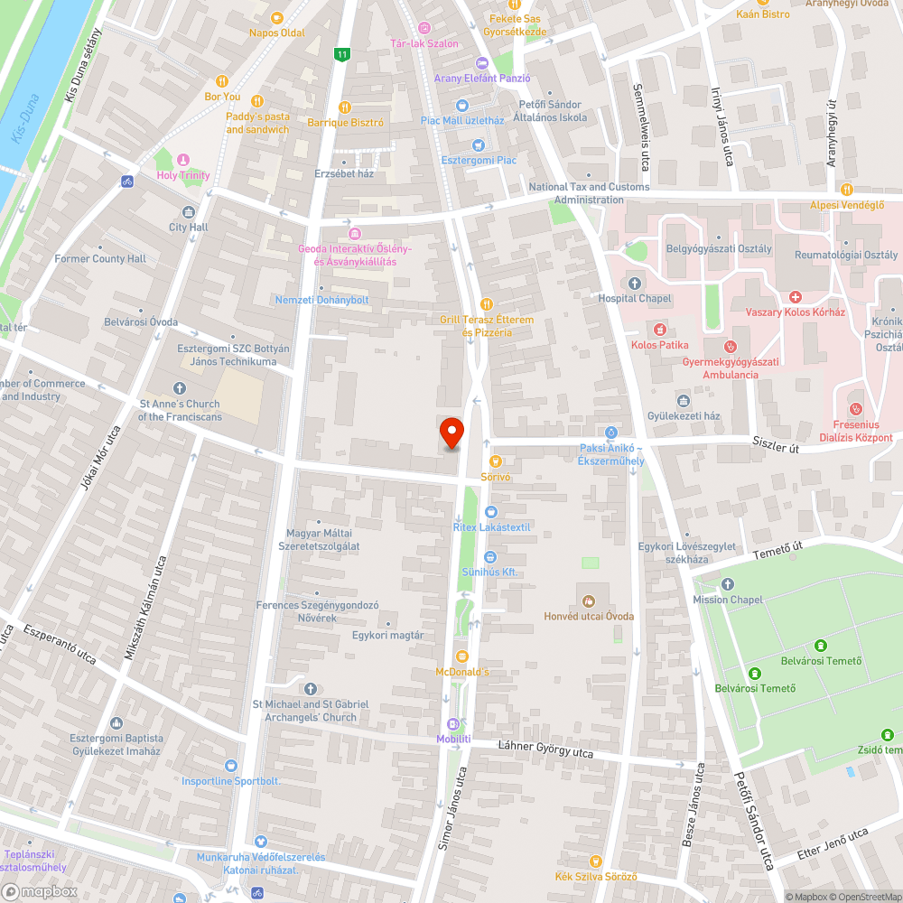 Szemkergyár bejelentés helye