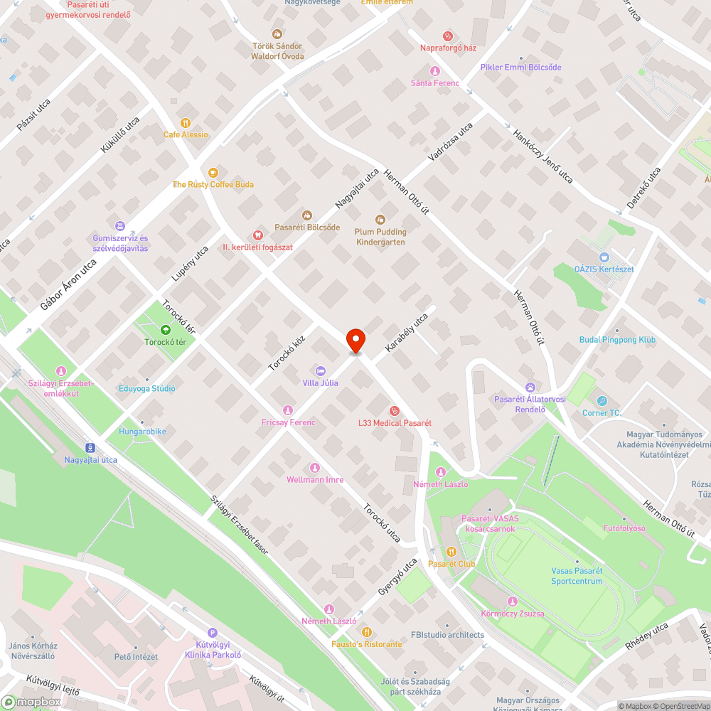 Zöldhulladék kupac az utca sarkán bejelentés helye