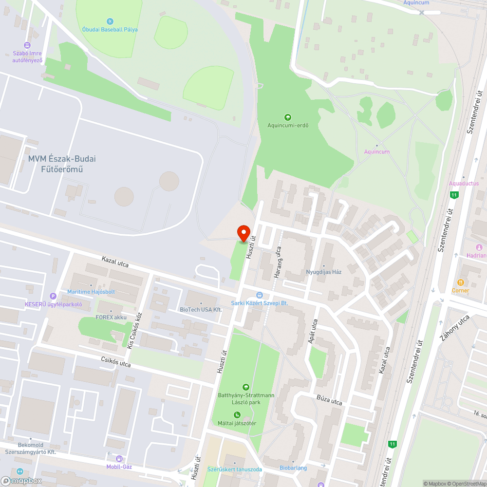 Illegálisan lerakott hulladék Óbudán zöldterületen bejelentés helye