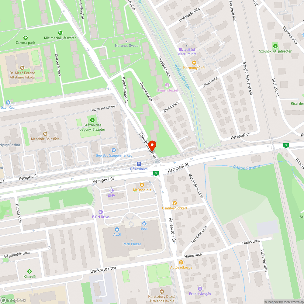 Kidőlt táblaoszlop bejelentés helye