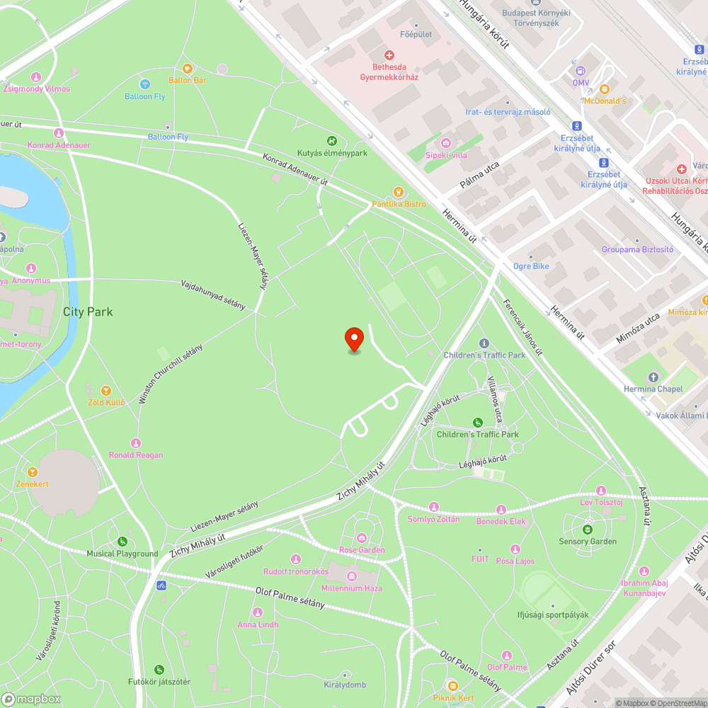 Hiányzó lécek városligeti padsorokon bejelentés helye