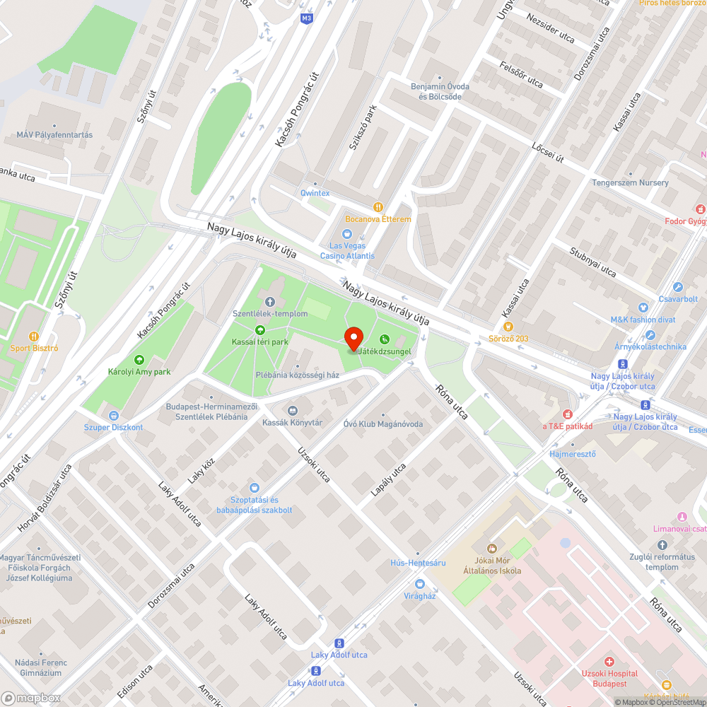 Elromlott kapu bejelentés helye