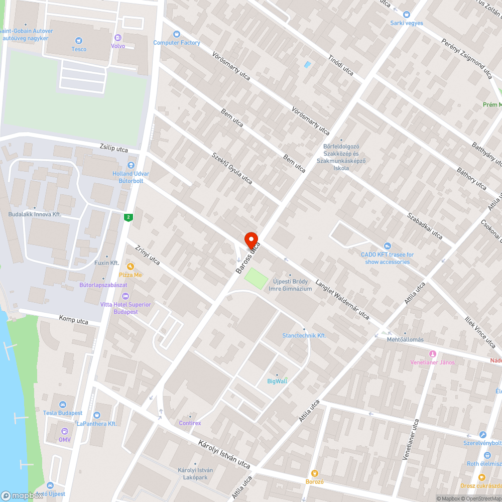 Kopott utcanévtábla bejelentés helye