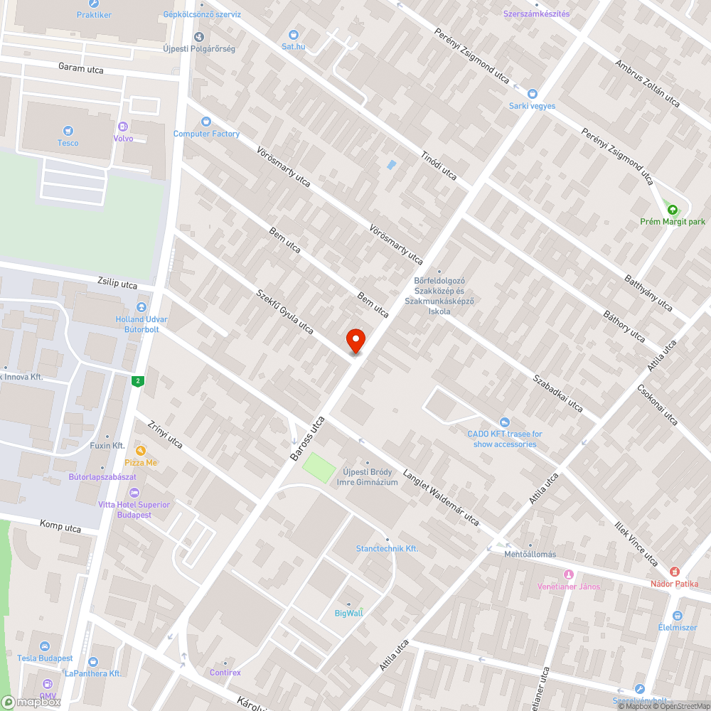 Kopott utcanévtábla bejelentés helye