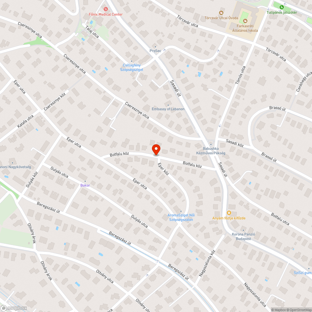 Gázszag bejelentés helye