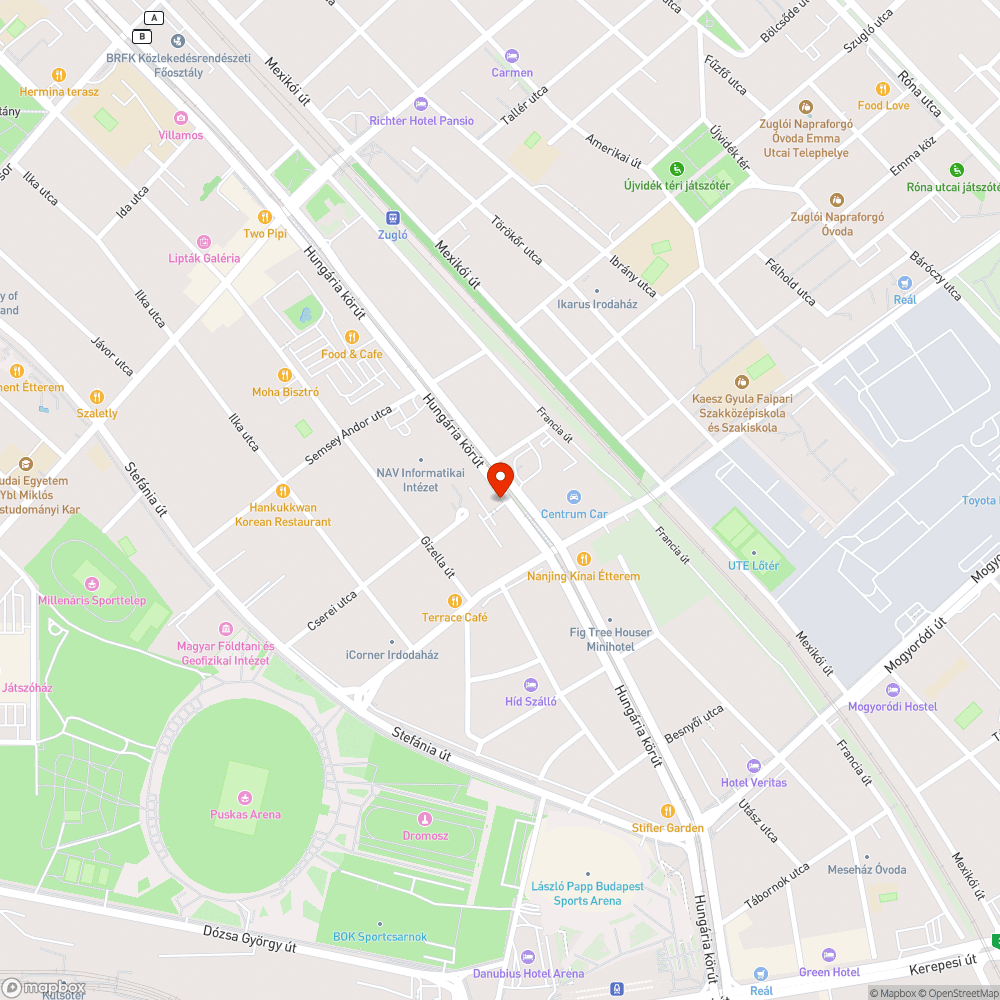 Elhagyott munkagép bejelentés helye