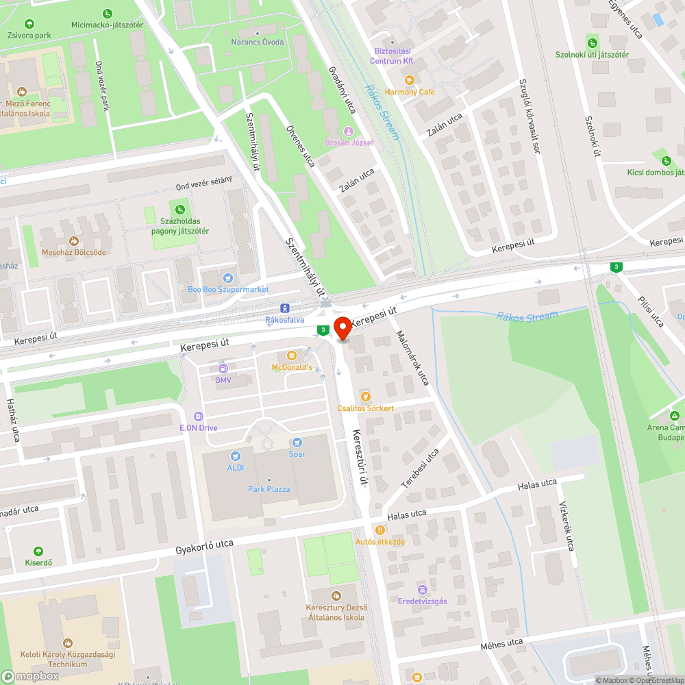 Útra belógó gaz a járdáról bejelentés helye