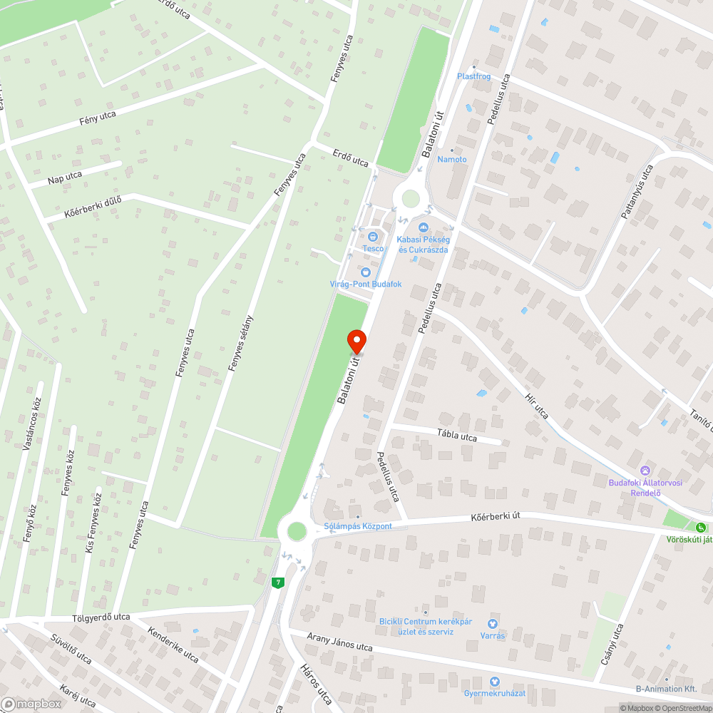 Sövény belóg az útra bejelentés helye