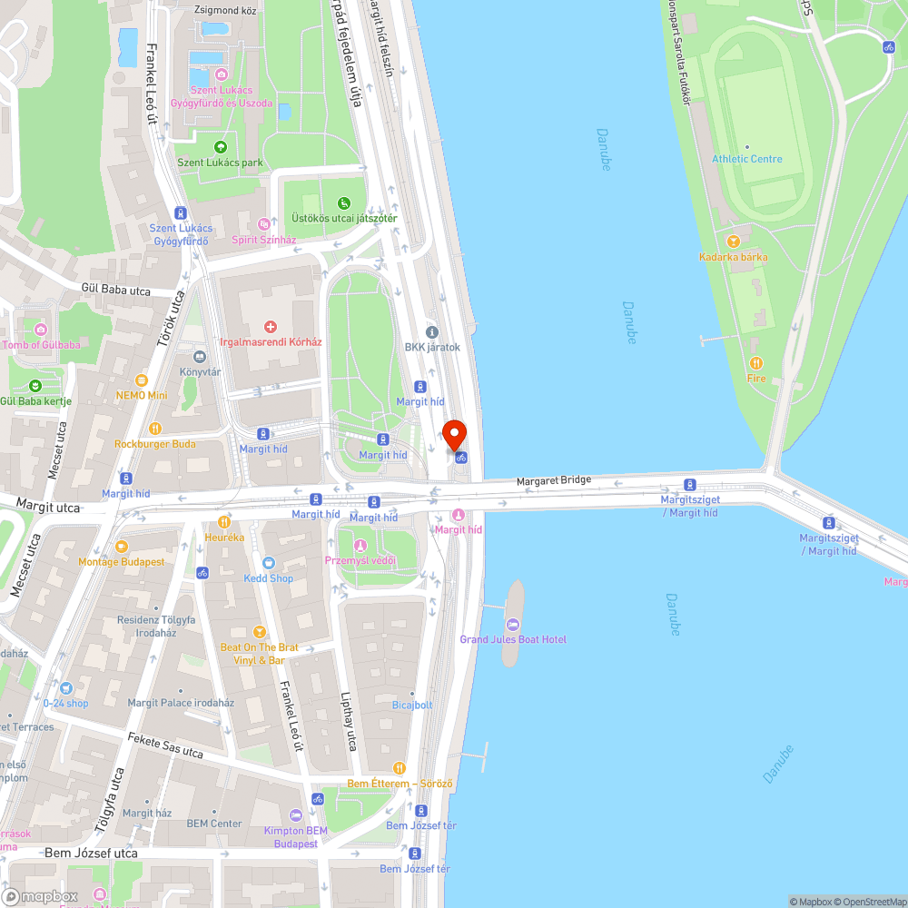 Graffiti Margit híd bejelentés helye