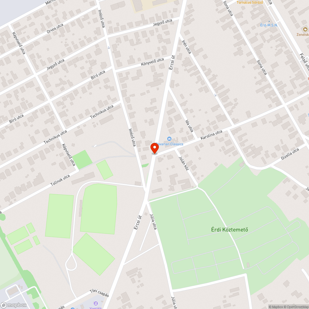 Érdi sötétség a nem létező gyalogátkelőhely helyén bejelentés helye