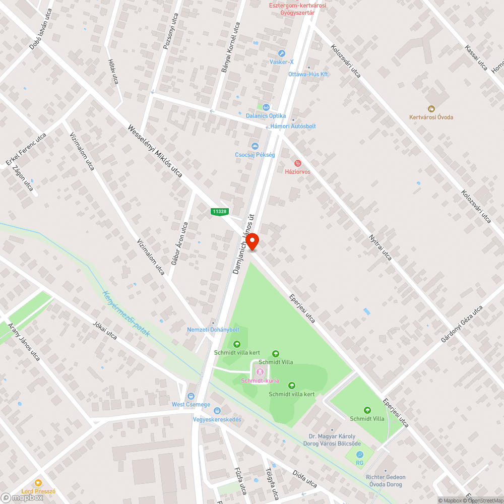 Hiányzó közterületnév-táblák pótlása bejelentés helye