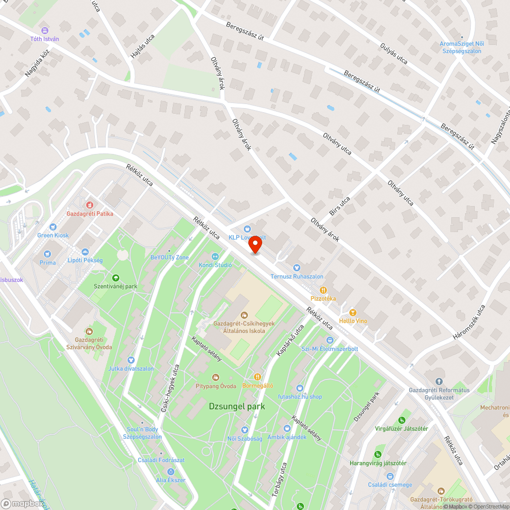 Elhagyott autóroncs bejelentés helye