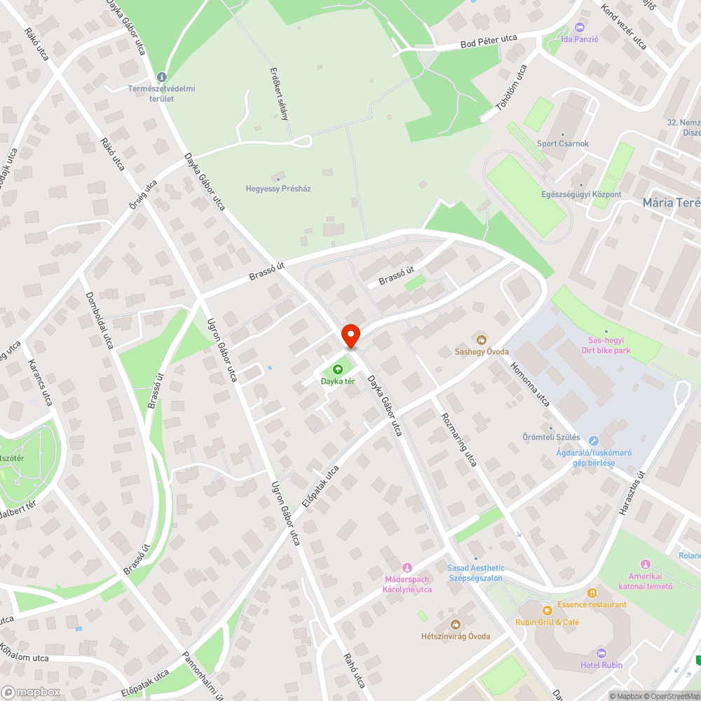 Elhagyott autó bejelentés helye