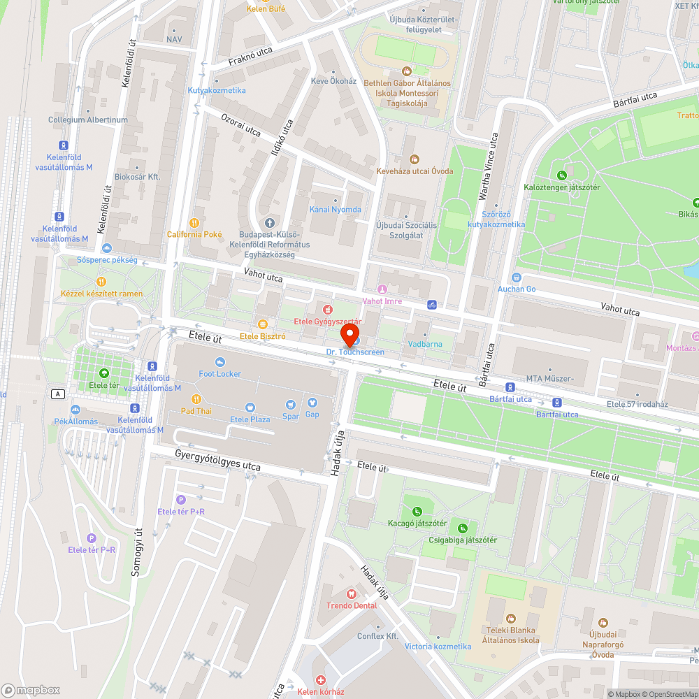 Kidöntött tábla az Etele Plaza mellett bejelentés helye