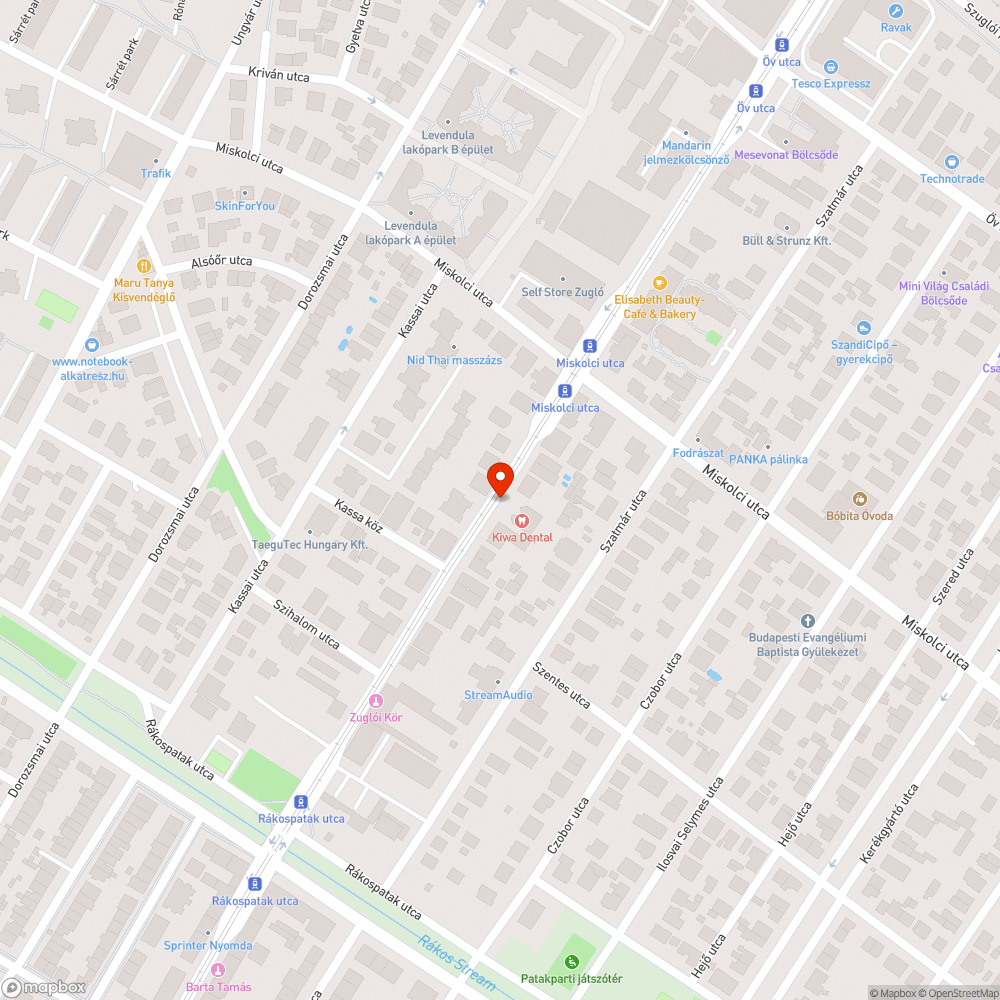 Közlekedési dugó bejelentés helye