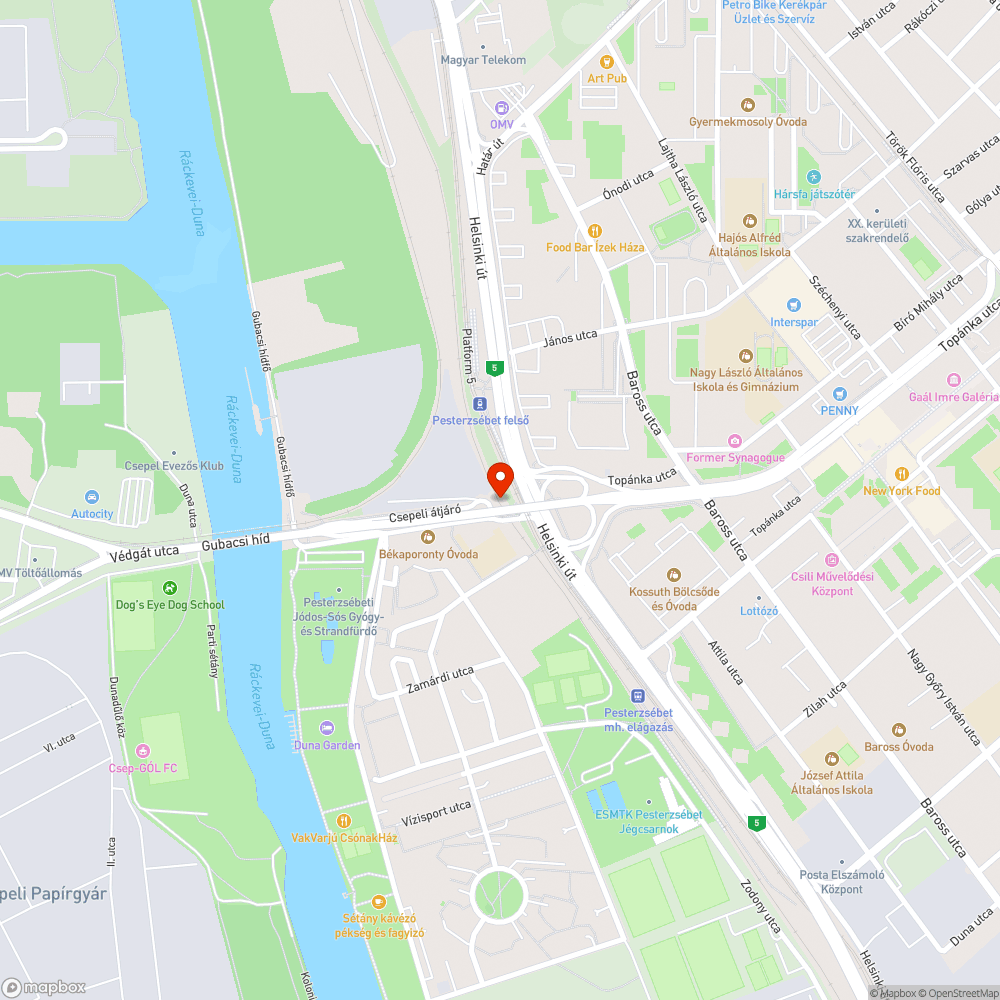 Szemét bejelentés helye