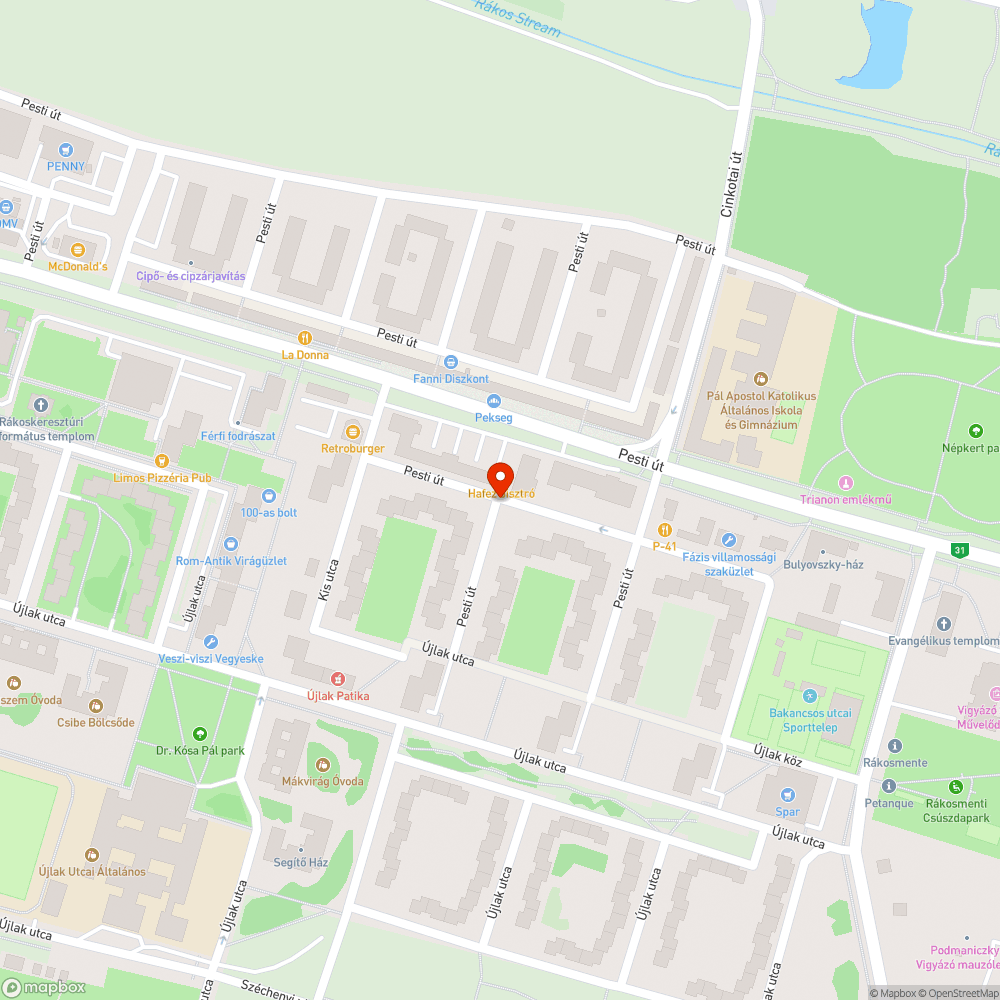 Tábla túl alacsonyan van bejelentés helye