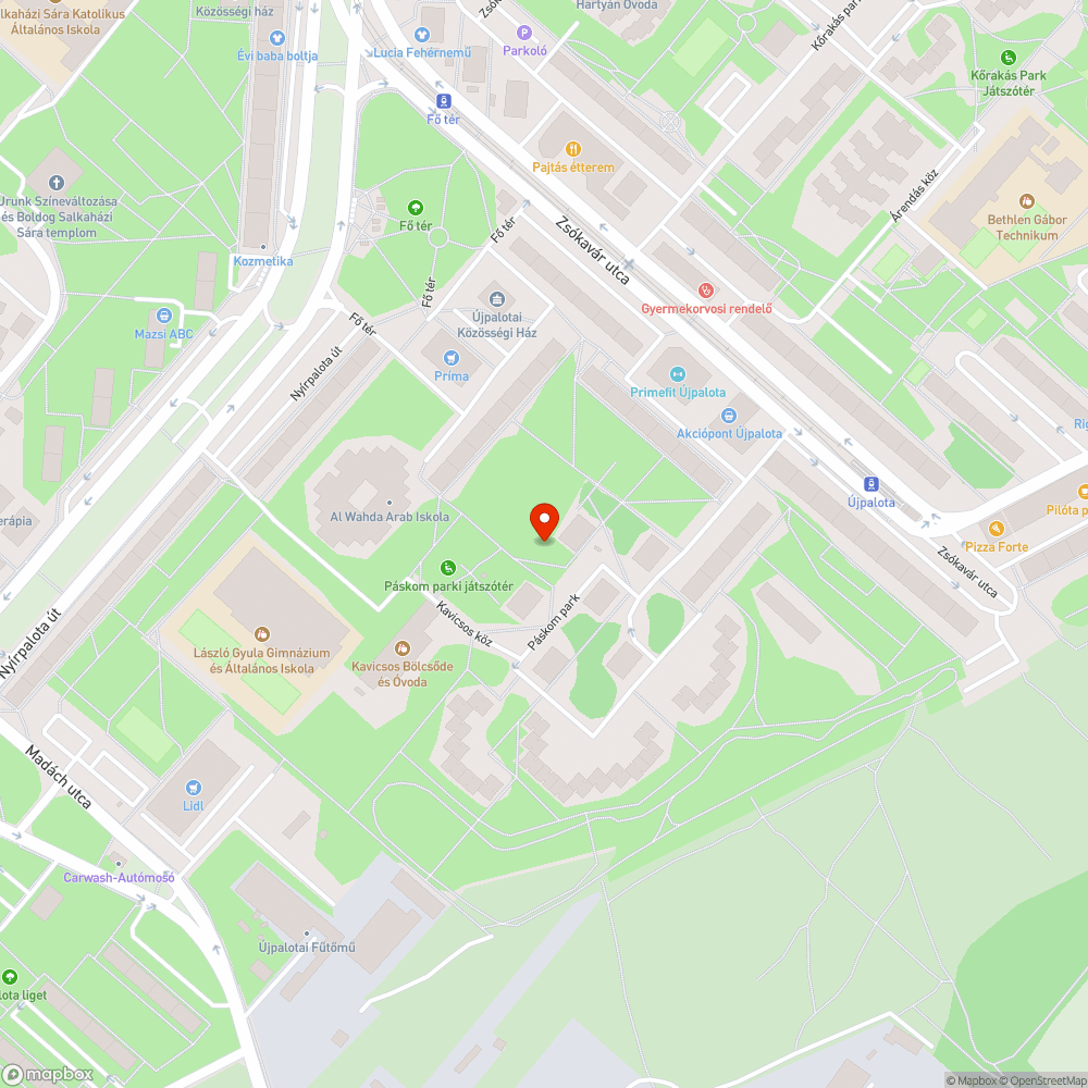 Kibillent járda bejelentés helye