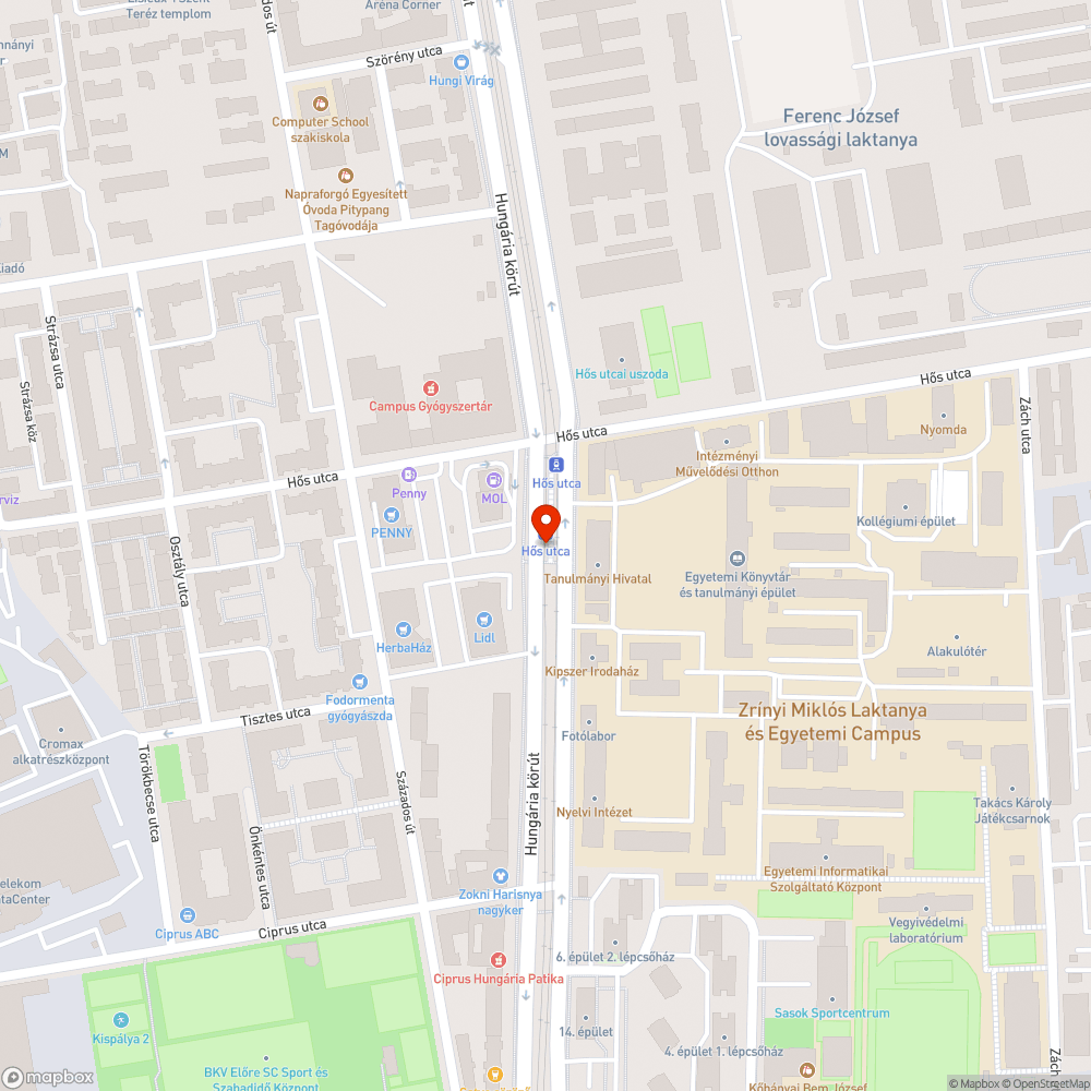 Kidőlt korlát a villamosmegállóban bejelentés helye