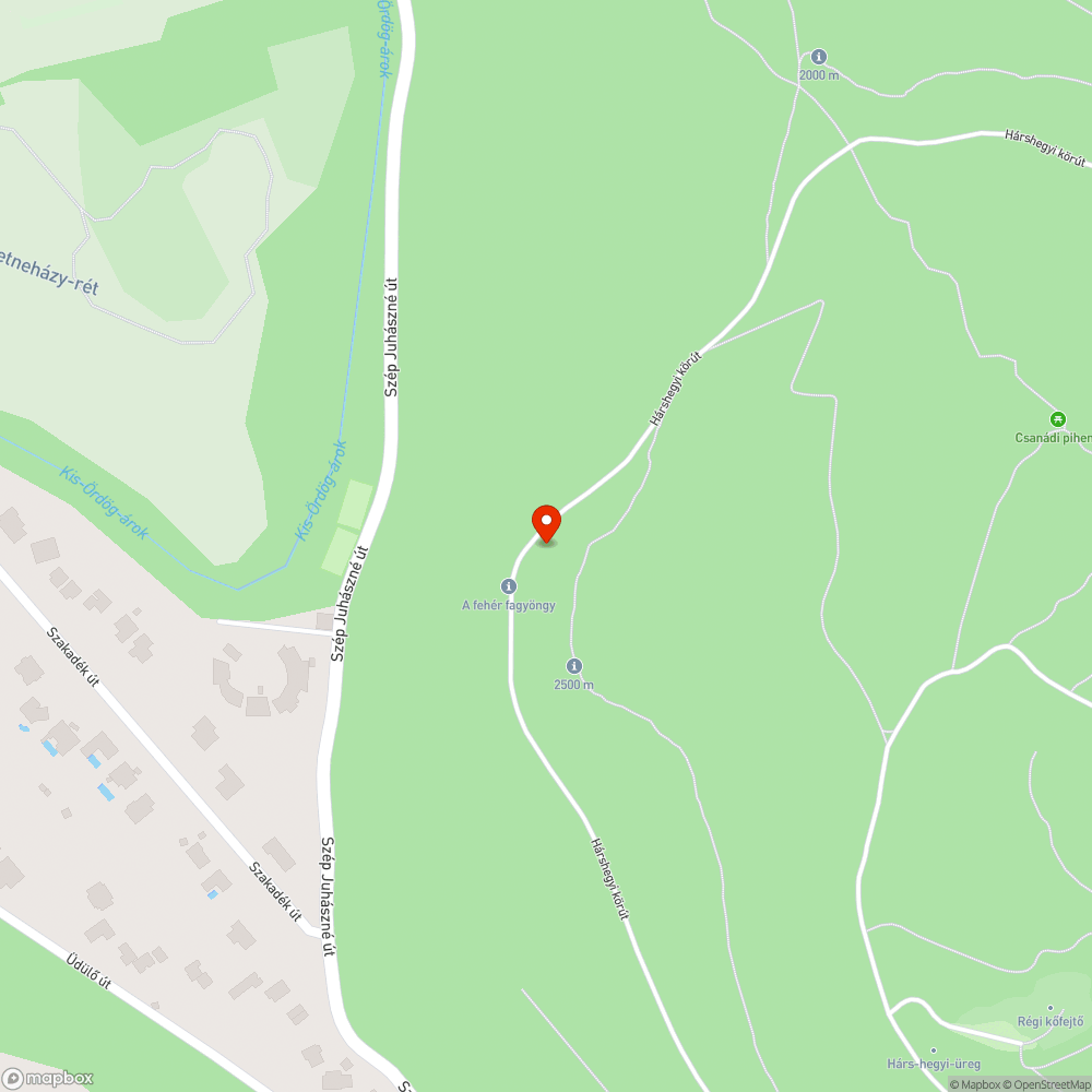 Vaskorlát betontalppal az erdőben bejelentés helye