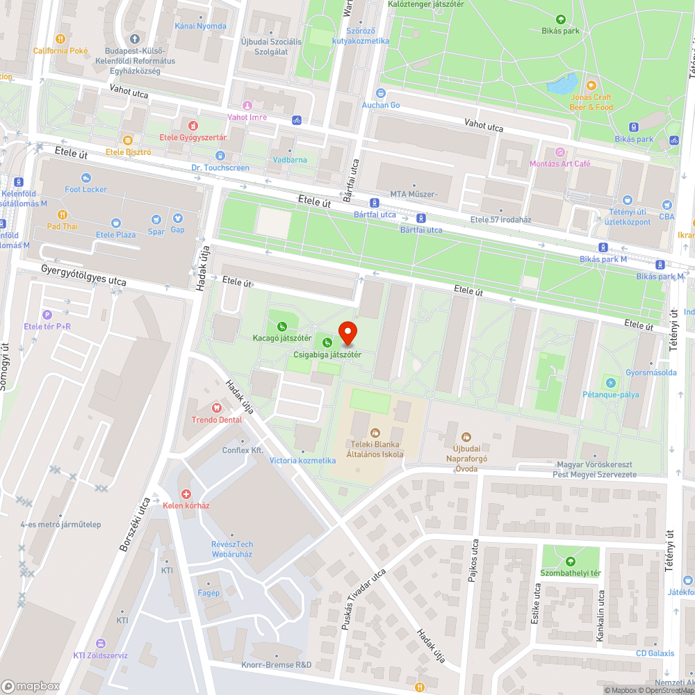 Kiégett lámpa bejelentés helye