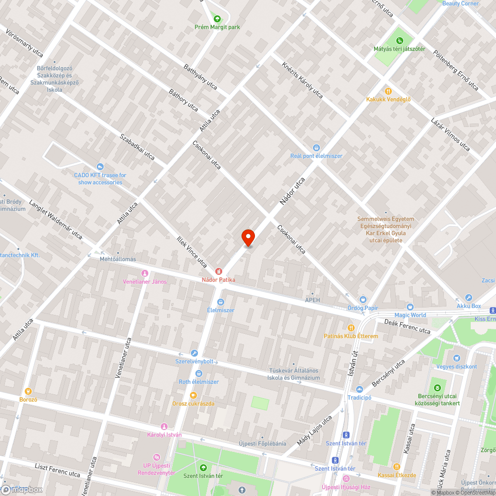 Aszfalt hiba bejelentés helye