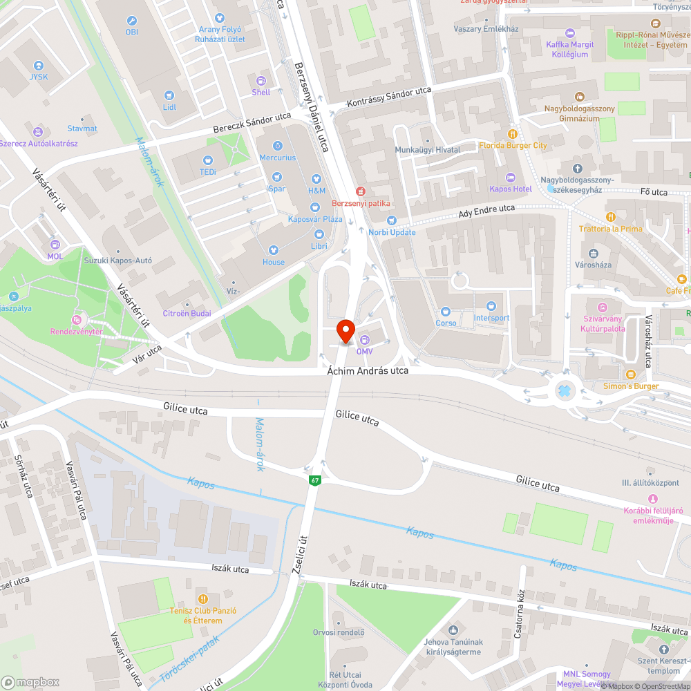 Elhagyott jármű bejelentés helye